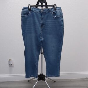 Women's Relaxed Fit Blue Denim Pants